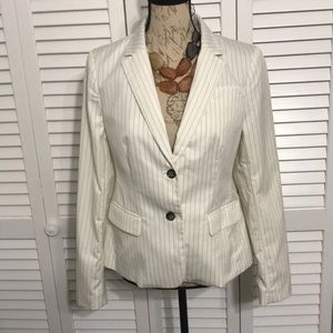 Banana Republic Off-white/Black Blazer
